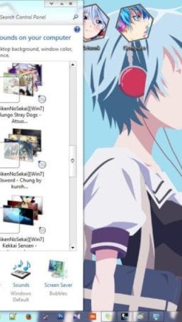 风夏 秋月风夏 win7动漫电脑主题下载