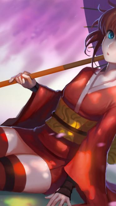 银魂神乐 动漫电脑壁纸下载(1)