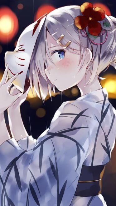 简陋的和服 浴衣少女手机壁纸