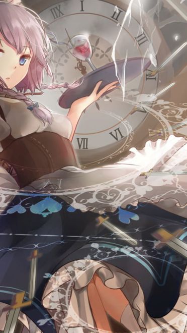 女仆十六夜咲夜 电脑壁纸下载(1)