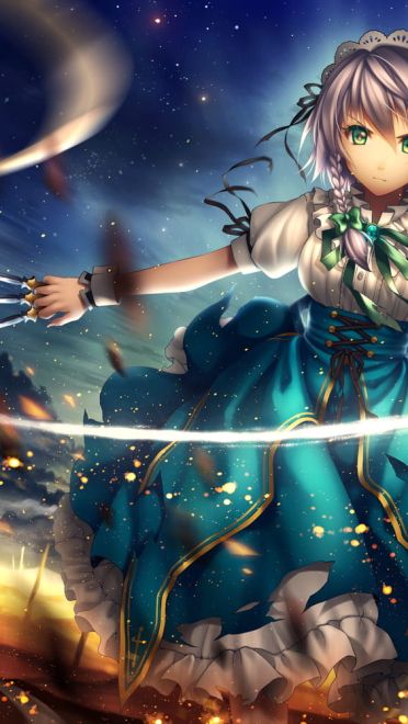 女仆十六夜咲夜 电脑壁纸下载(1)