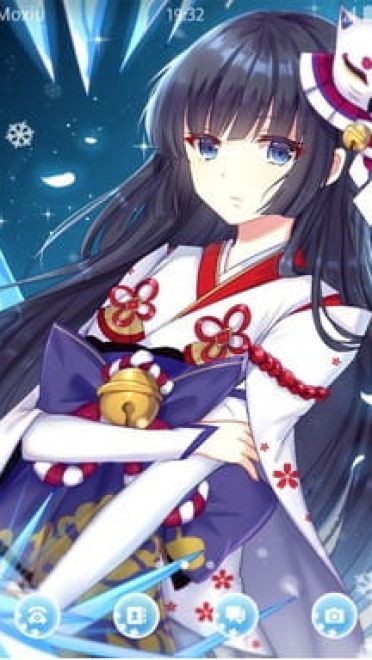 网易手游阴阳师 雪女 安卓手机主题下载