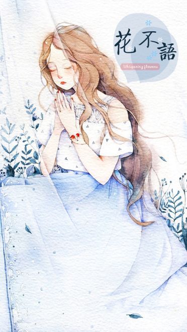 绘制小清新 水彩插画系列手机壁纸(1)