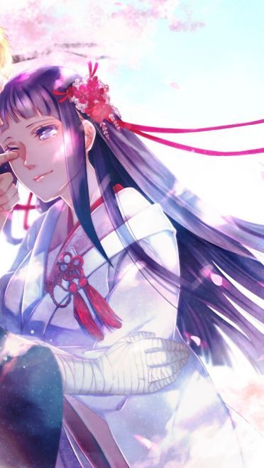 幸福美满 雏田与鸣人电脑桌面壁纸(1)