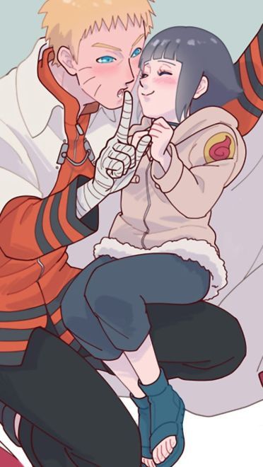 幸福美满 雏田与鸣人电脑桌面壁纸(1)