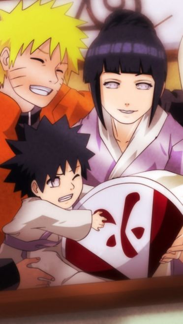 幸福美满 雏田与鸣人电脑桌面壁纸(1)