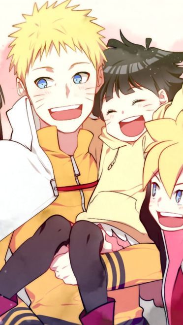 幸福美满 雏田与鸣人电脑桌面壁纸(1)