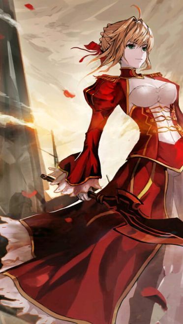 圣杯之战红色诱惑 Fate/Grand Order尼禄动漫壁纸(1)