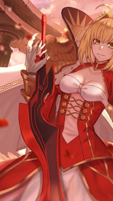 圣杯之战红色诱惑 Fate/Grand Order尼禄动漫壁纸(1)
