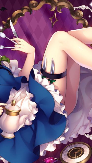 东方Projec 十六夜咲夜 动漫电脑壁纸(1)