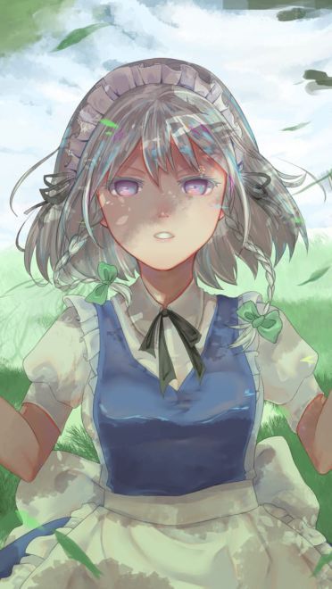 东方Projec 十六夜咲夜 动漫电脑壁纸(1)