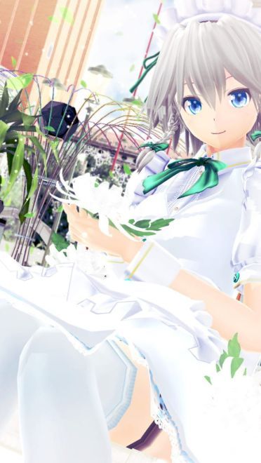 东方Projec 十六夜咲夜 动漫电脑壁纸(1)