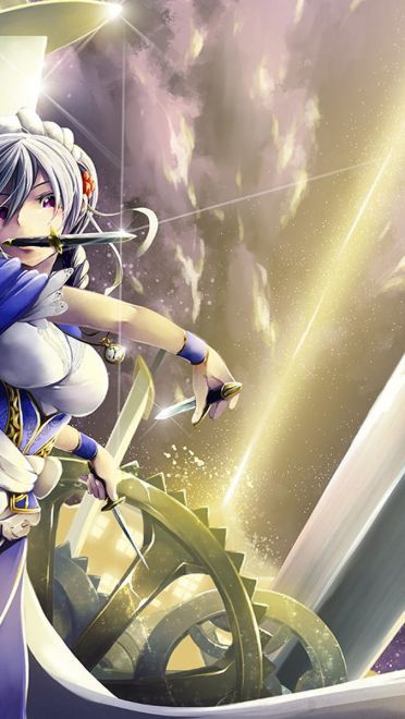 东方Projec 十六夜咲夜 动漫电脑壁纸(1)