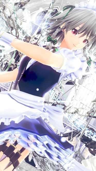 东方Projec 十六夜咲夜 动漫电脑壁纸(1)