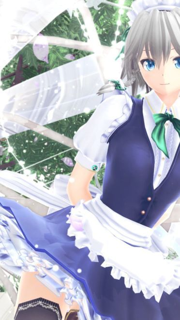 东方Projec 十六夜咲夜 动漫电脑壁纸(1)