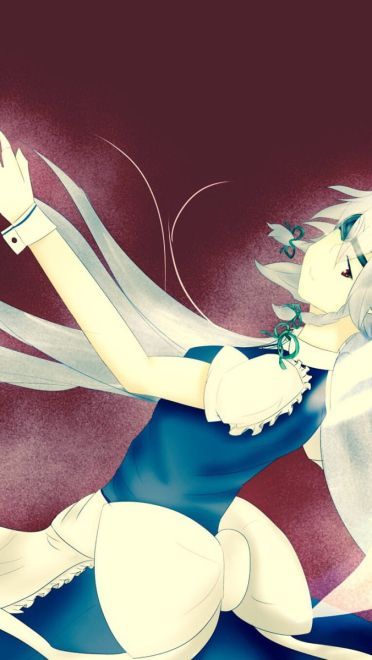 东方Projec 十六夜咲夜 动漫电脑壁纸(1)