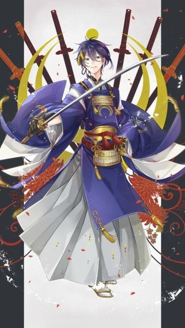 刀剑乱舞和风美男 三日月宗近手机壁纸(1)