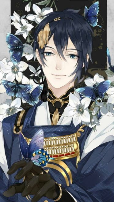 刀剑乱舞和风美男 三日月宗近手机壁纸(1)