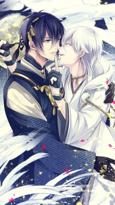 刀剑乱舞和风美男 三日月宗近手机壁纸(1)