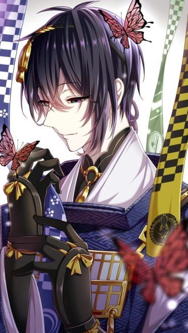 刀剑乱舞和风美男 三日月宗近手机壁纸(1)