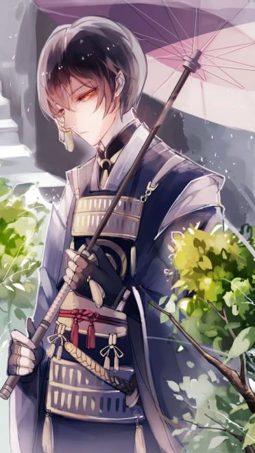 刀剑乱舞和风美男 三日月宗近手机壁纸(1)