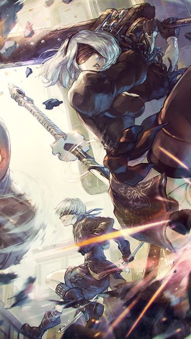 没有生命却互相厮杀 尼尔:机械纪元电脑壁纸(1)