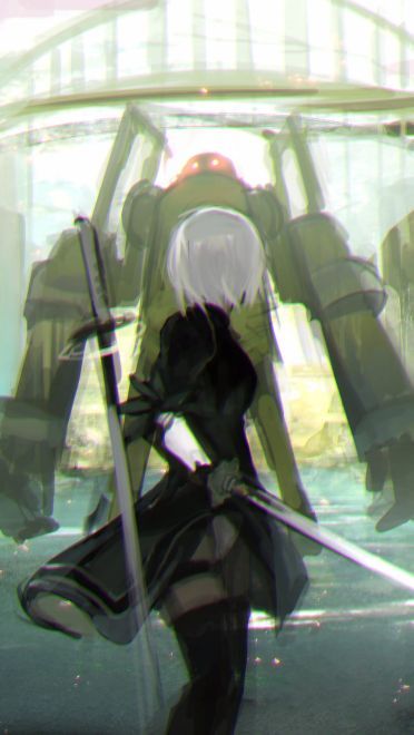 没有生命却互相厮杀 尼尔:机械纪元电脑壁纸(1)