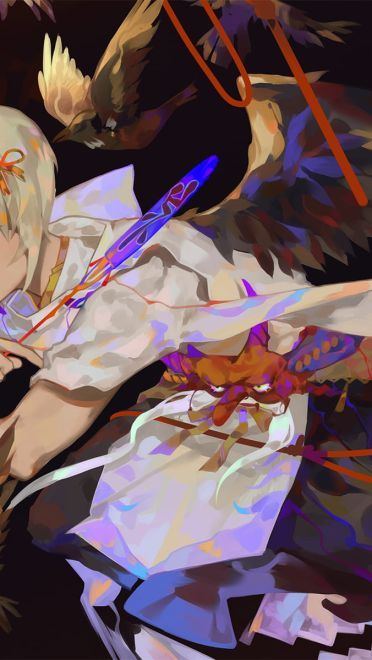 绘制唯美和风 阴阳师电脑壁纸(1)