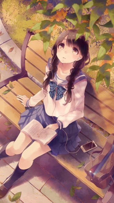 过膝袜水手服学生气息的手机壁纸下载(1)