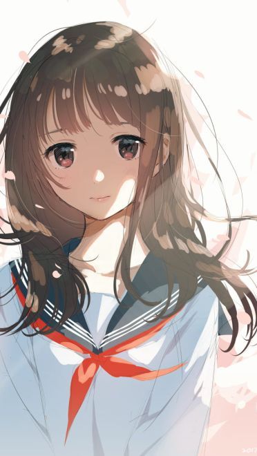 过膝袜水手服学生气息的手机壁纸下载(1)