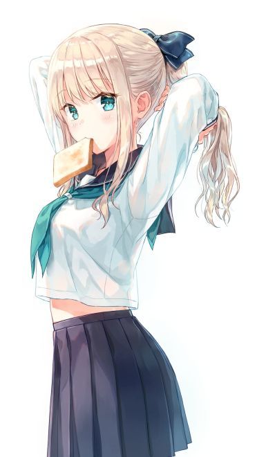 过膝袜水手服学生气息的手机壁纸下载(1)