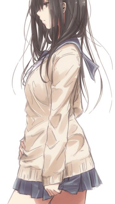 过膝袜水手服学生气息的手机壁纸下载(1)