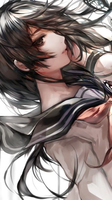 过膝袜水手服学生气息的手机壁纸下载(1)