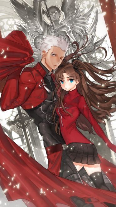 红色契约 弓凛CP手机壁纸