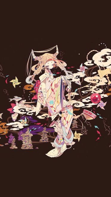 人形玩偶 特色插画系列手机壁纸(1)