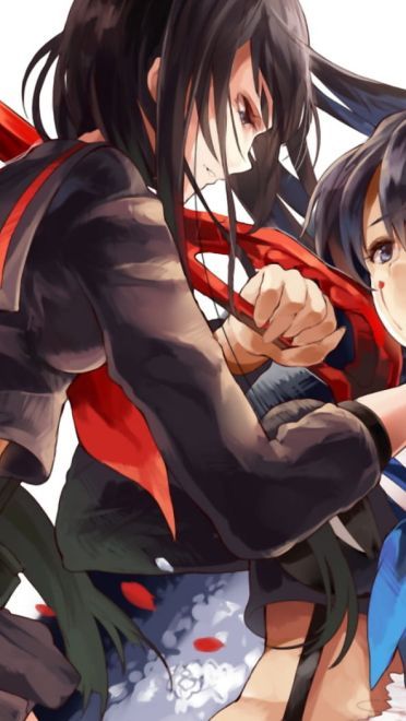 英勇少女 斩服少女动漫电脑壁纸(1)