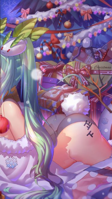 星空下的雪初音 雪初音电脑壁纸(1)