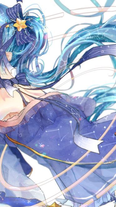 星空下的雪初音 雪初音电脑壁纸(1)