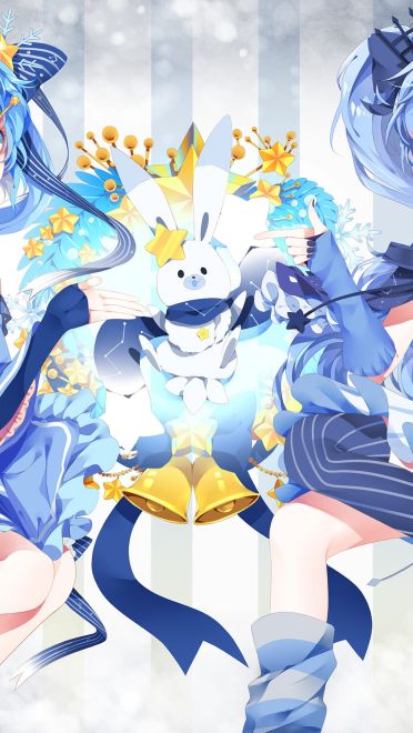 星空下的雪初音 雪初音电脑壁纸(1)