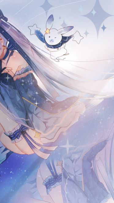 星空下的雪初音 雪初音电脑壁纸(1)