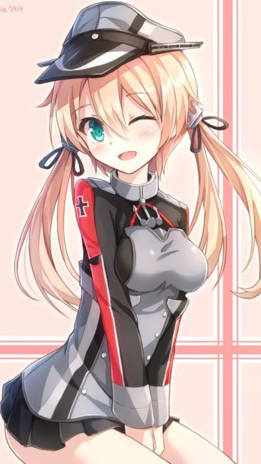 双马尾赛高 舰队Collection欧根亲王手机壁纸(1)