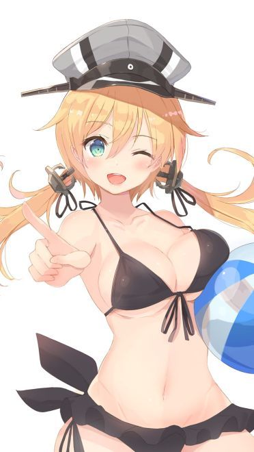 双马尾赛高 舰队Collection欧根亲王手机壁纸(1)