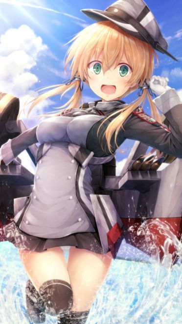 双马尾赛高 舰队Collection欧根亲王手机壁纸(1)