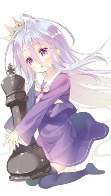 不游戏无人生 无口萝莉白手机壁纸(1)