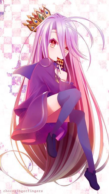 不游戏无人生 无口萝莉白手机壁纸(1)