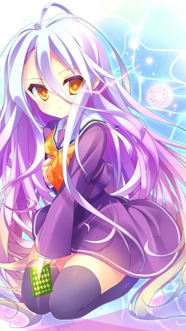 不游戏无人生 无口萝莉白手机壁纸(1)