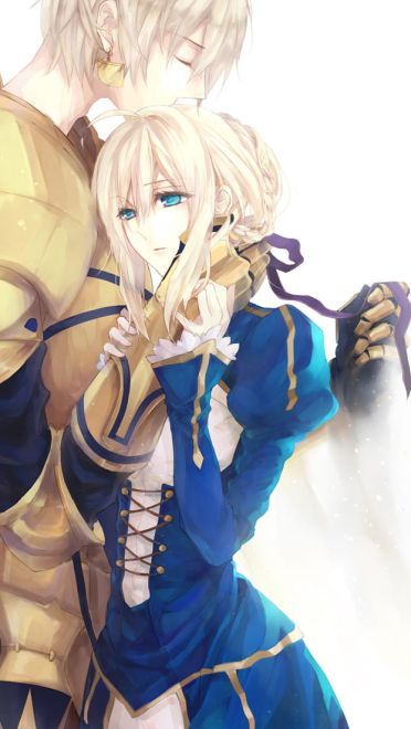 呆毛王 Fate/stay night  saber 手机壁纸下载(1)