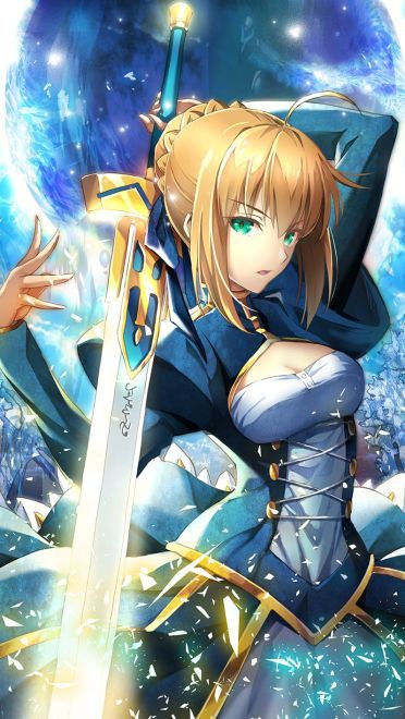 呆毛王 Fate/stay night  saber 手机壁纸下载(1)