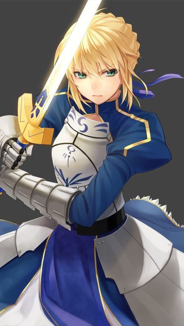 呆毛王 Fate/stay night  saber 手机壁纸下载(1)