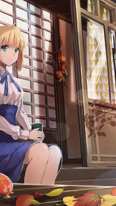 呆毛王 Fate/stay night  saber 手机壁纸下载(1)